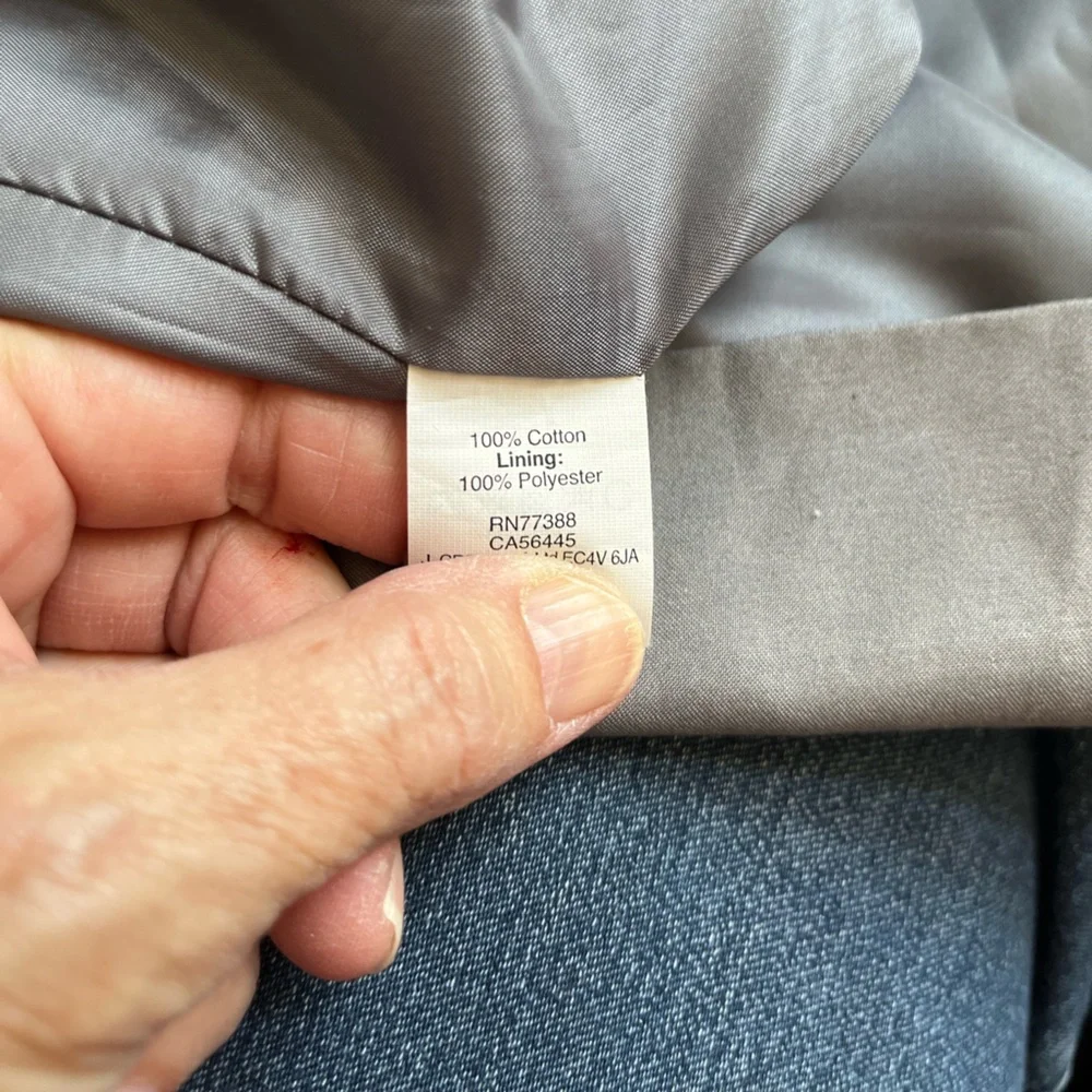 J. Crew gray 100% cotton sleeveless lined dress. Size 4